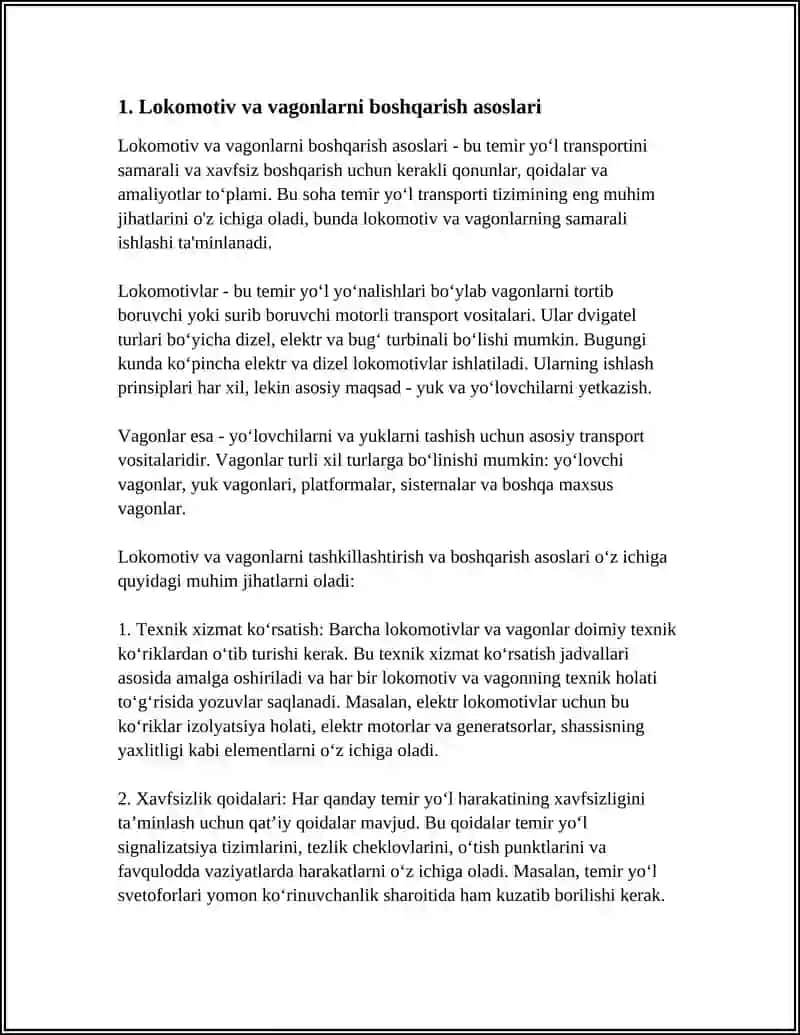 TEMIR YOʻL MASHINALARINING YURITMALARI 3