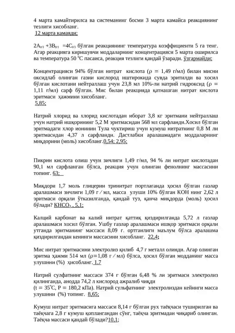 Mavzu 2: Oksidlash reaksiyasi OXS 3