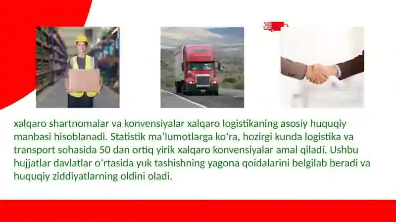 Xalqaro logistikaning huquqiy asoslari 3