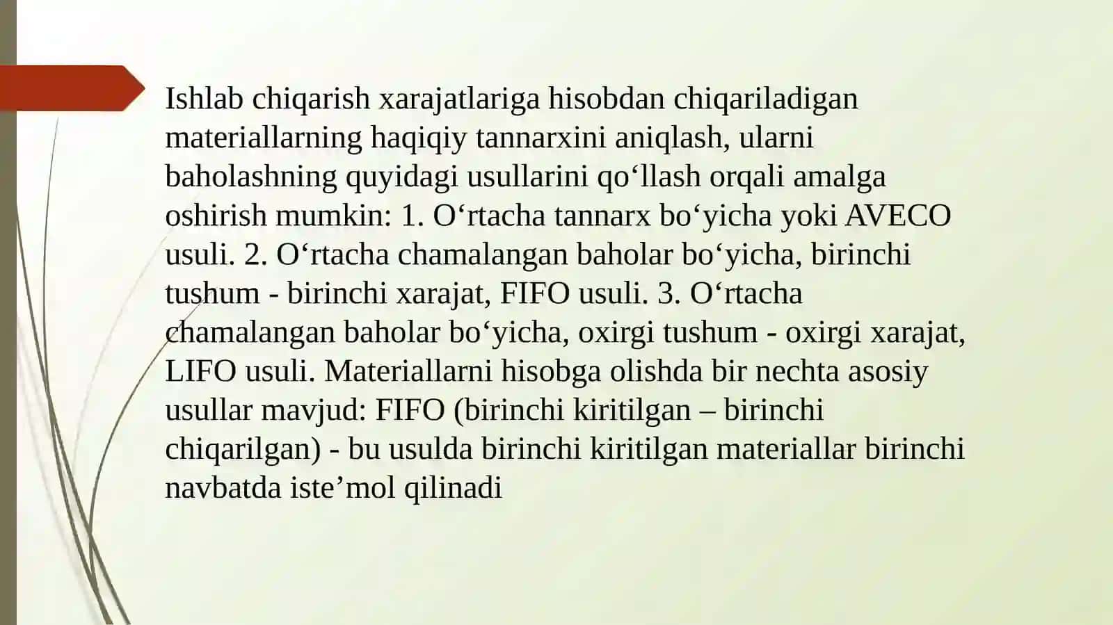 MATERIALLARNI HISOBGA OLISHNING UZLUKSIZ VA DAVRIY USULLARI 3