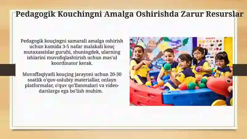 Pedagogik-kouching faoliyati tashkilotlash 3