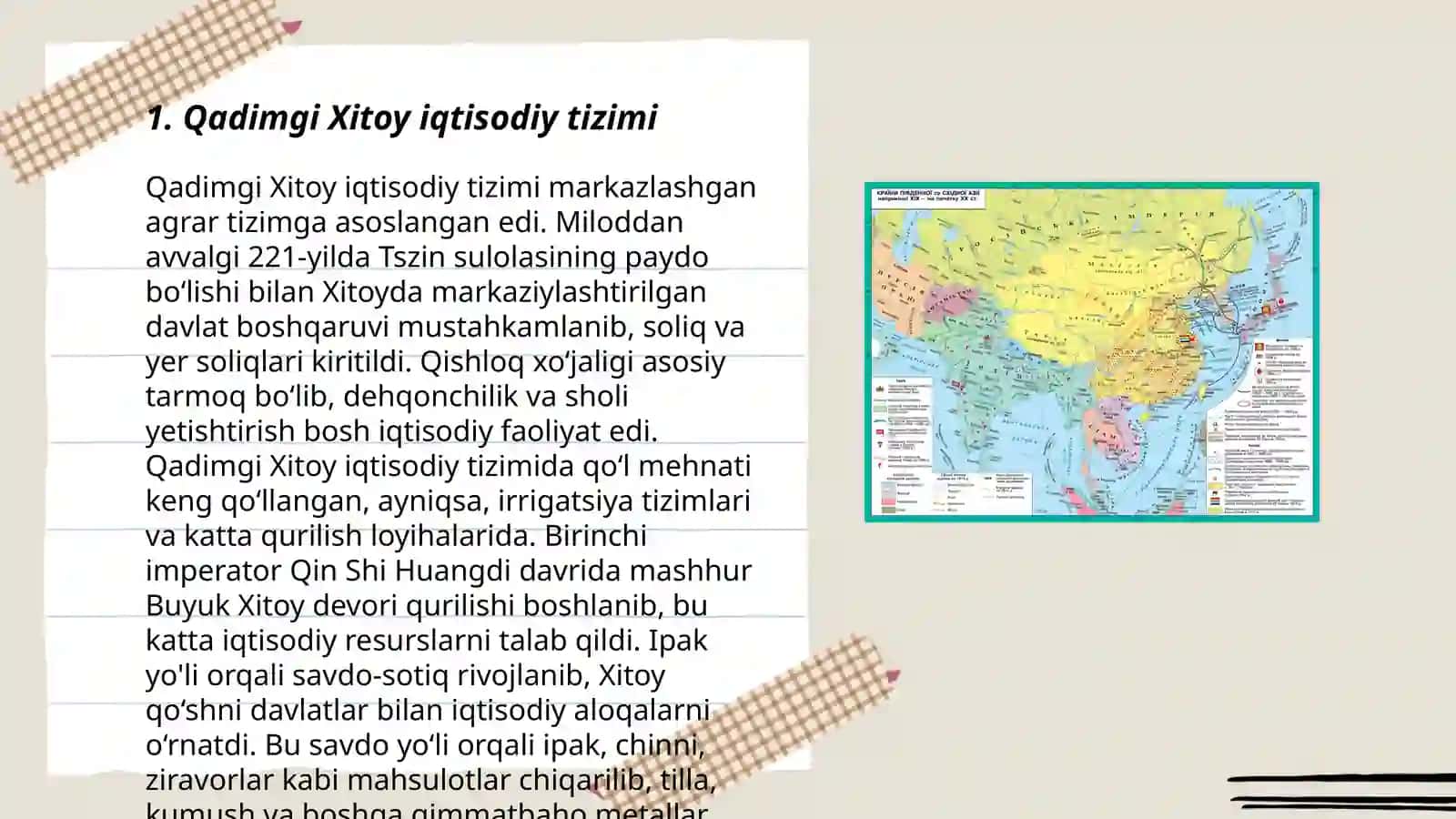 Qadimgi Xitoyda iqtisodiy g‘oyalar taqdimot 3