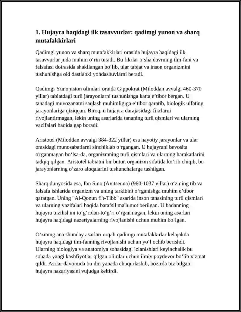 Hujayra haqidagi ta'limotning rivojlanish tarixi 3