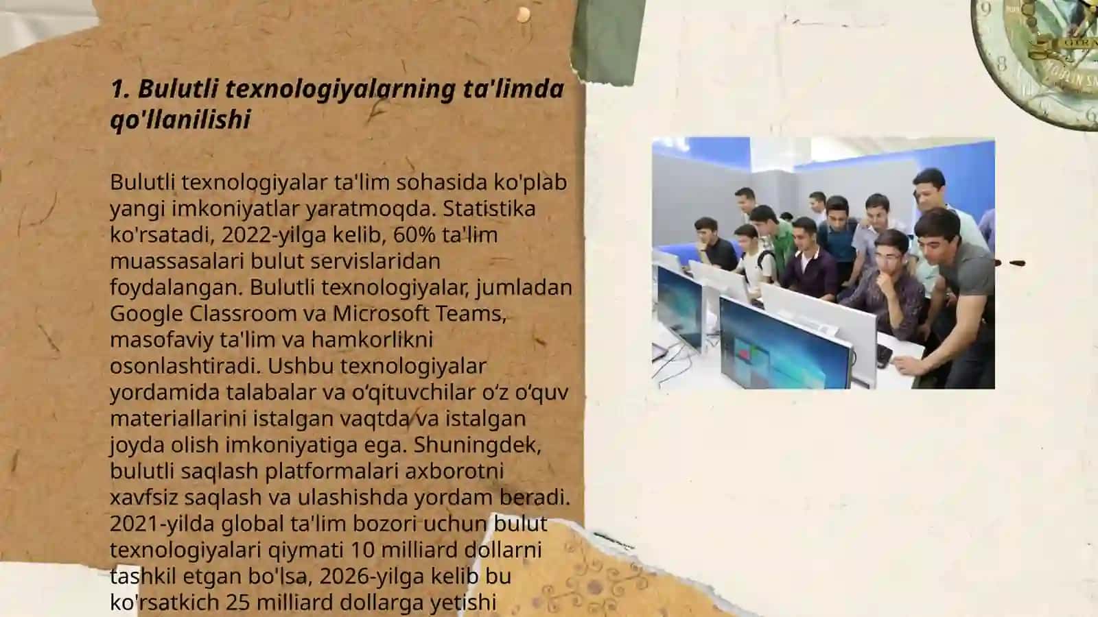 Bulutli texnologiyalarning ta'limda qo'llanilishi 3