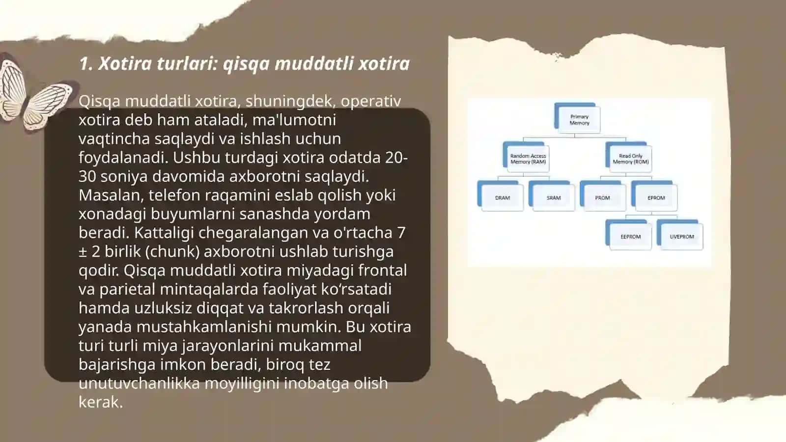 Qisqa muddatli xotira 3