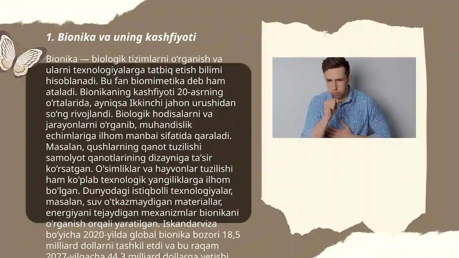 Bionika asoslari va uning inson hayotidagi o'rni 3