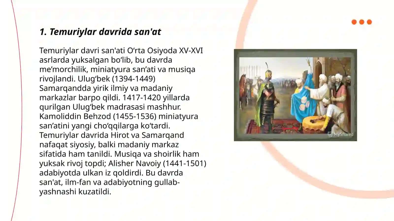 Temuriylar davrida san'at 3