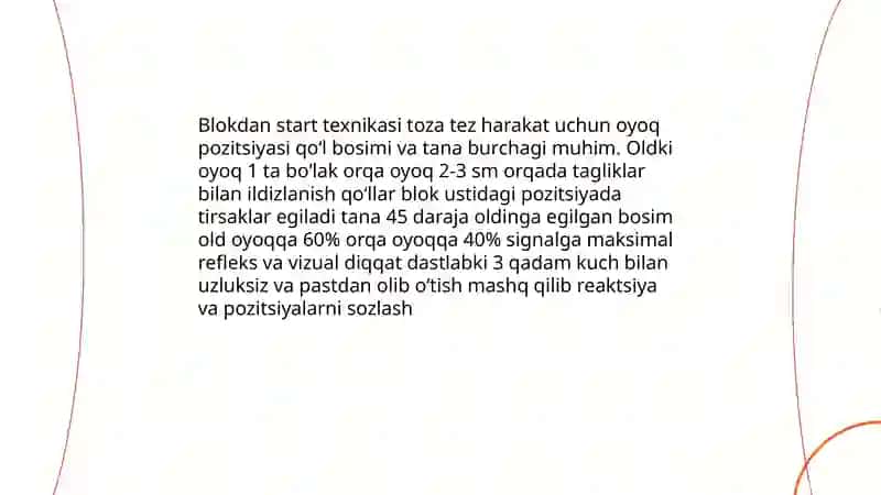 Qisqa masofaga yugurish 3