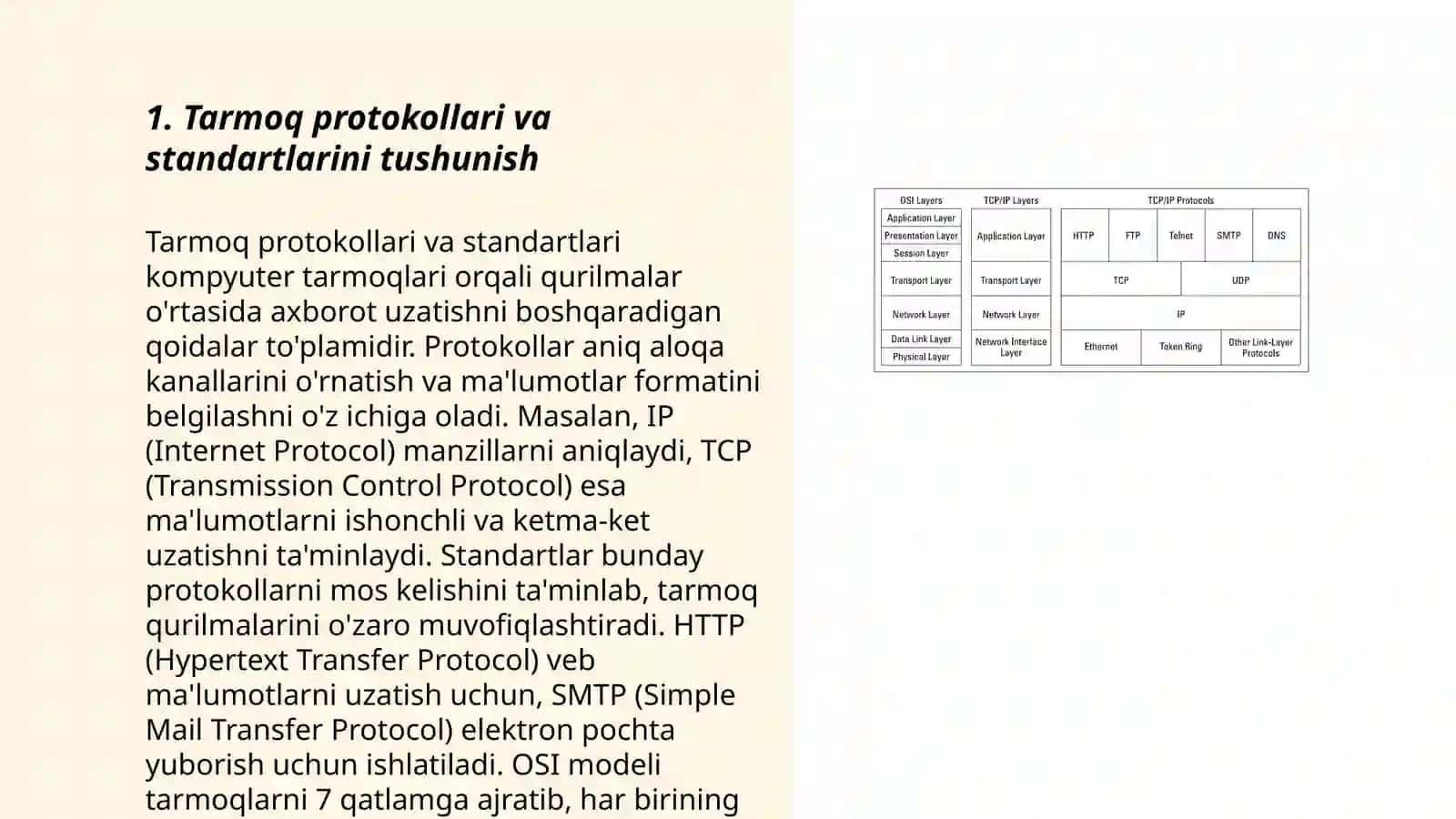 Tarmoq protokollari va standartlari 3