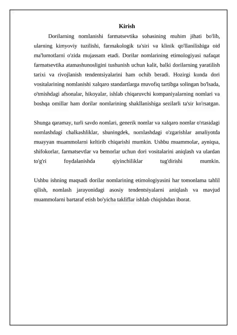 Dori Nomlari Nomlash va Evolyutsiyasi 3