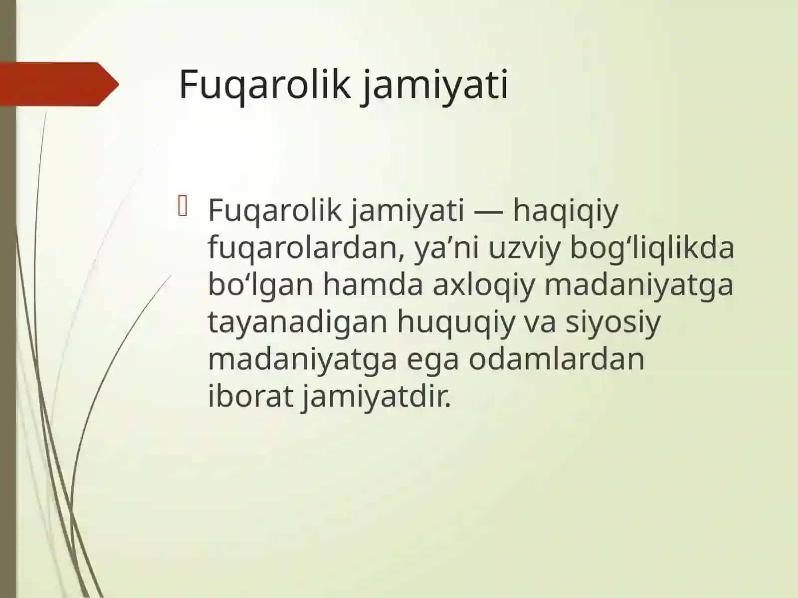FUQOROLIK JAMIYATINING ASOSIY BELGILARI VA TAMOYILLARI 3
