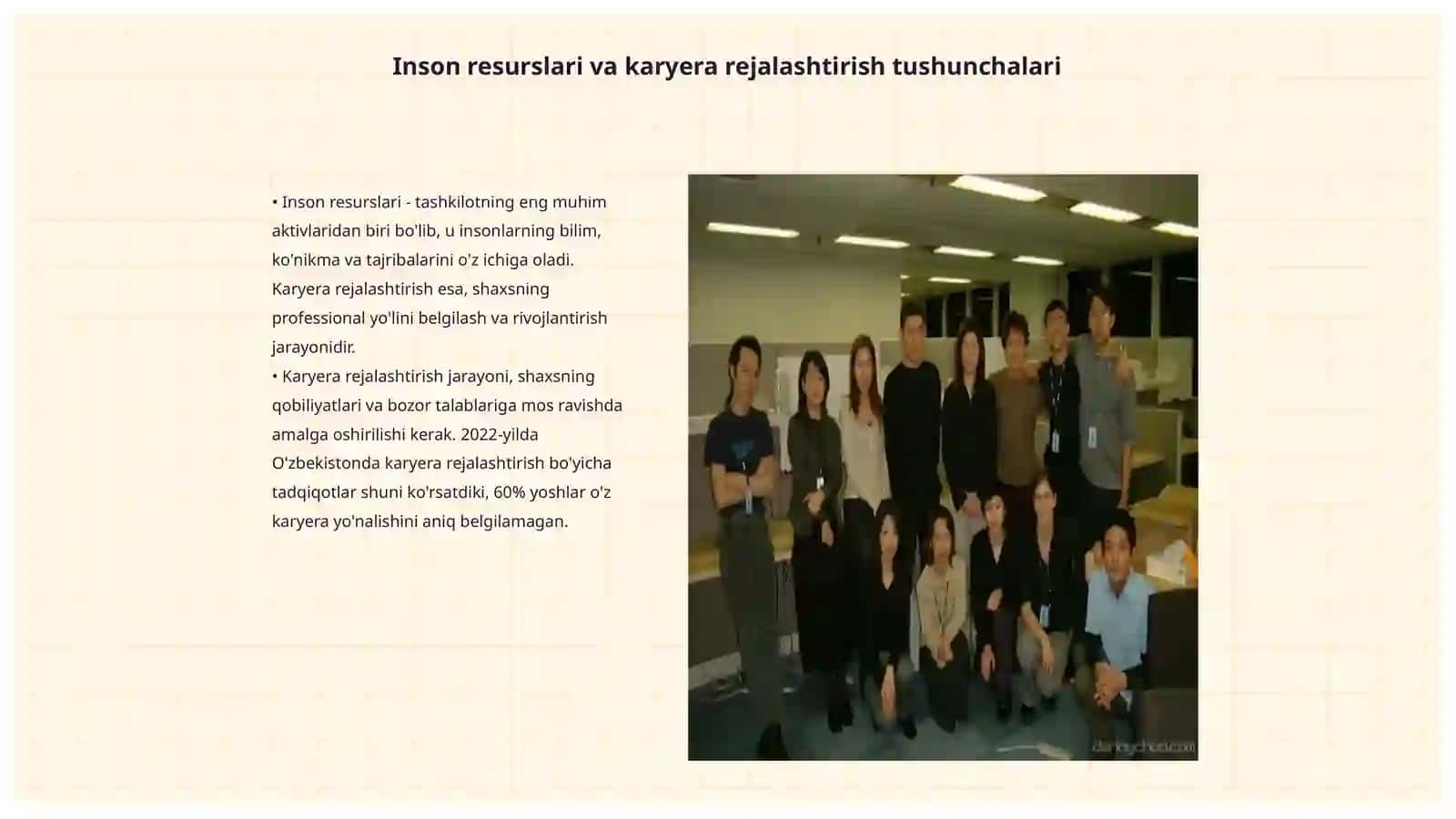 Inson resurslarini karyerasini rejalashtirish va rivojlantirish 3