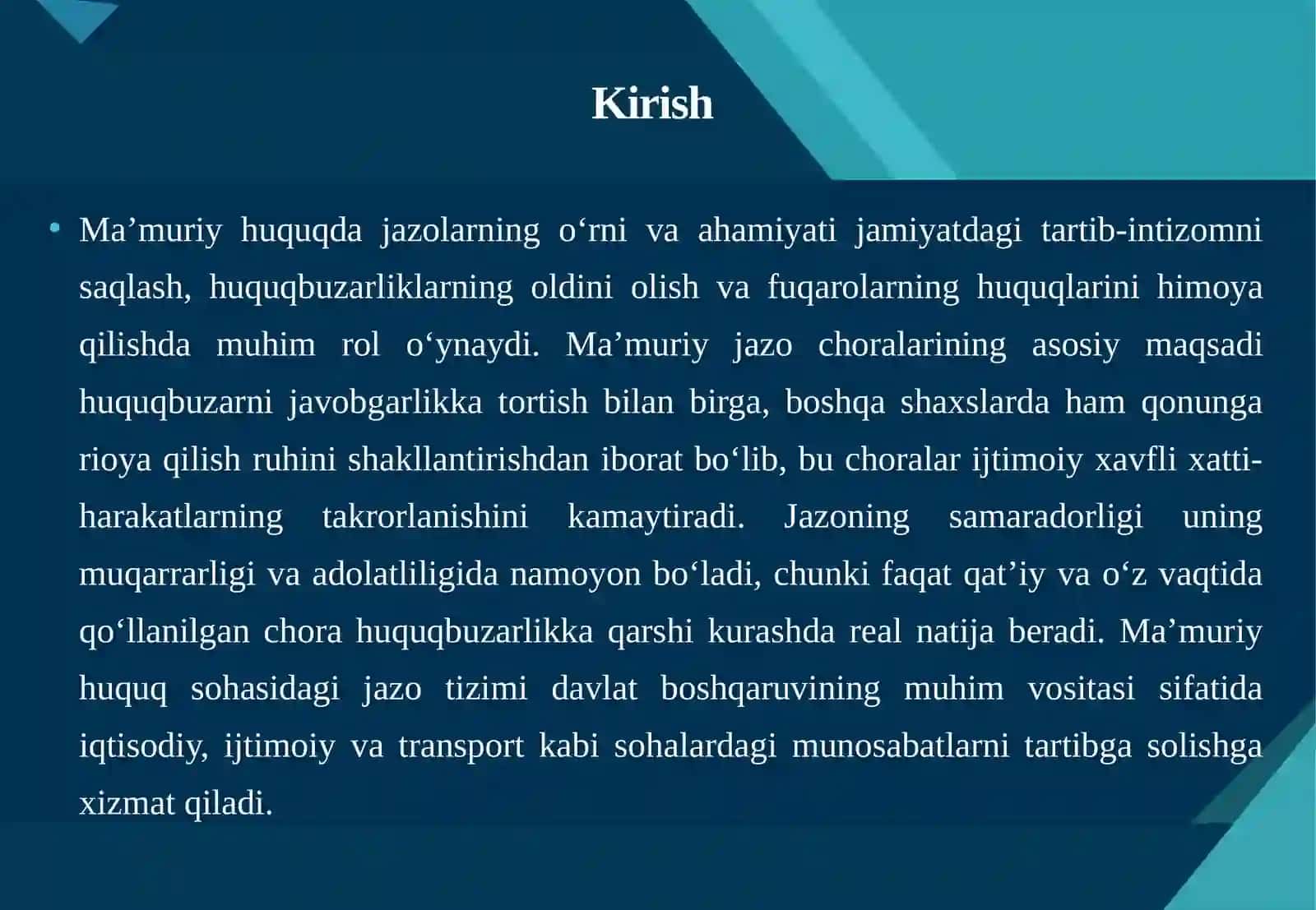 Maxsus huquqdan mahrum etish to‘g‘risidagi qarorni ijro etish bo‘yicha ish yuritish. 3