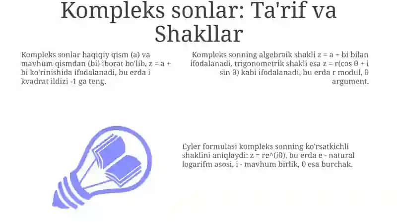 Kompleks sonlar va ular ustida amallar 3