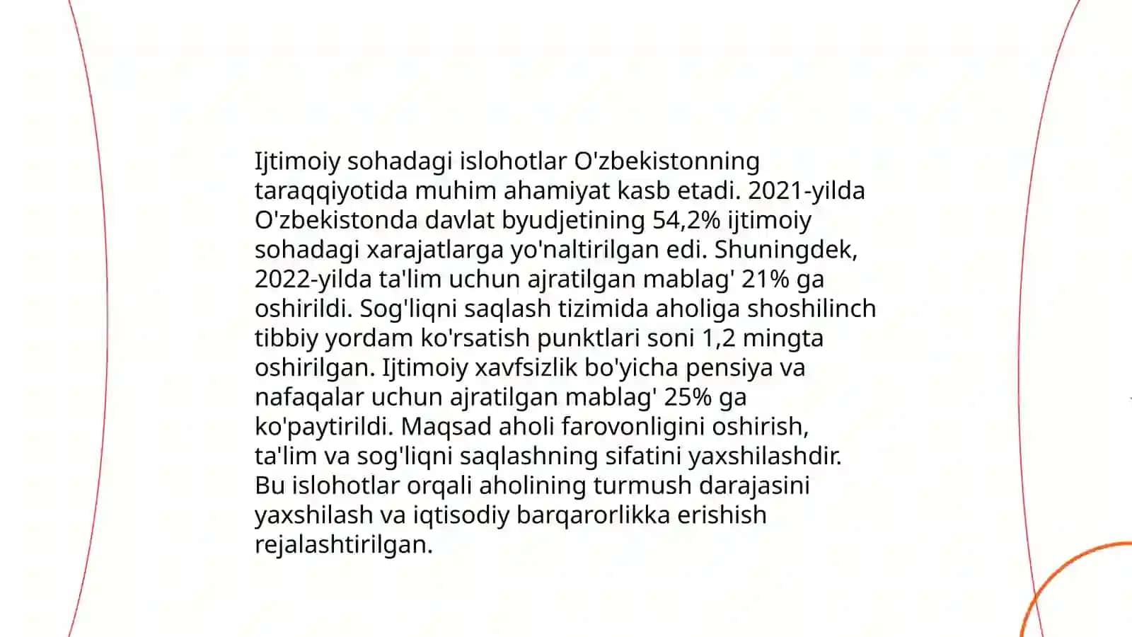 O'zbekiston respublikasi prezidenti Sh. M. Mirziyoyevning mamlakat ijtimoiy iqtisodiy rivojlanishini ta'minlashdagi tutgan o'rni 3