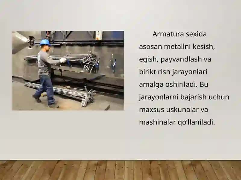Armatura sexi uskunalari va mashinalarni joylashtirish 3