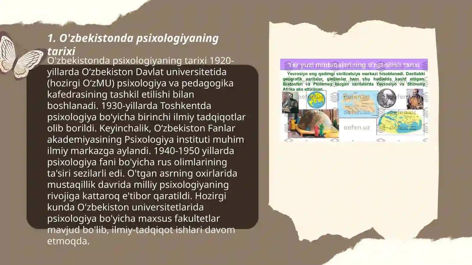 O'zbekistonda psixologiya fanining rivojlanishida hissa qo'shgan olimlar Bazorbayeva Durdona 3