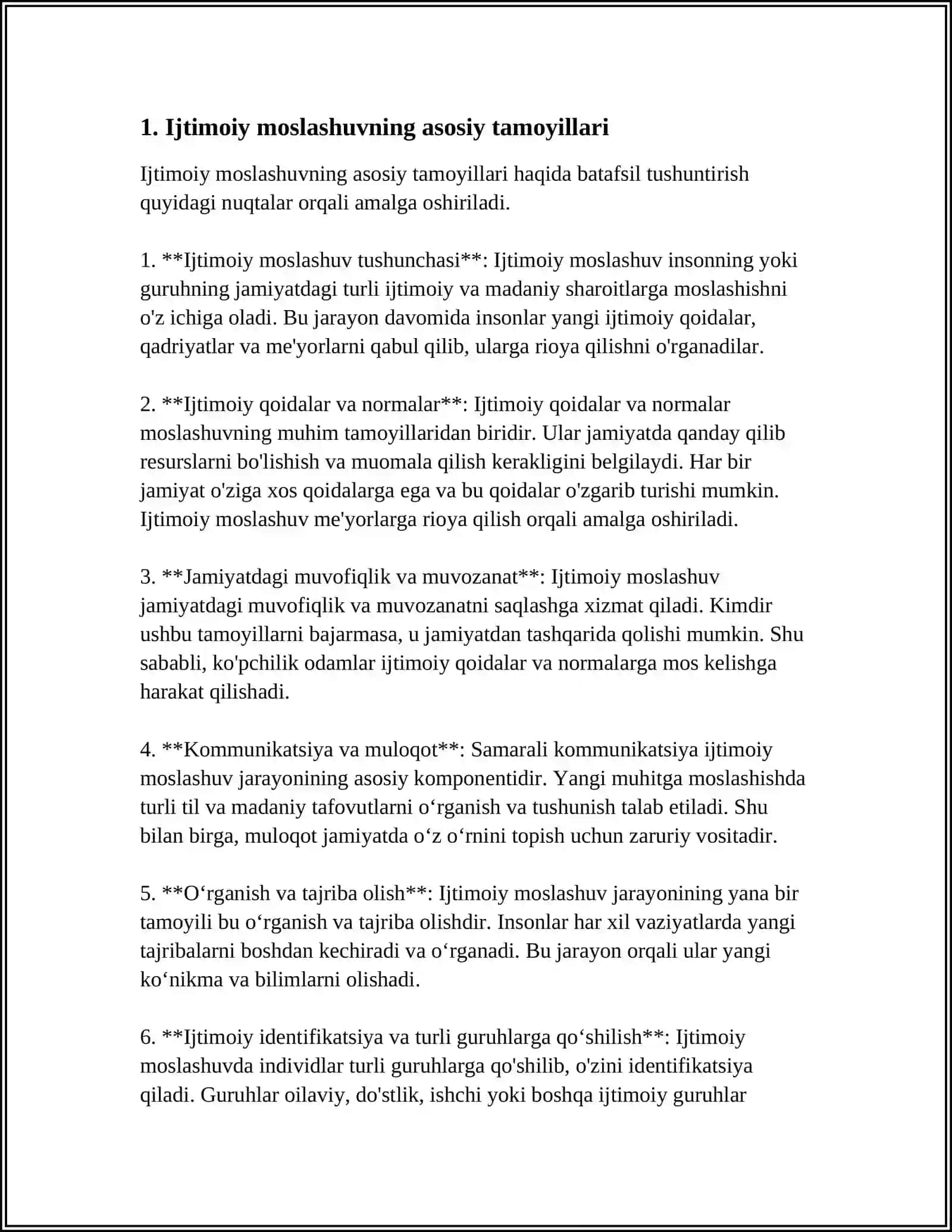 IJTIMOIY MOSLASHUVDAGI MOSLASHUVDAGI QIYINCHILIKLAR 3