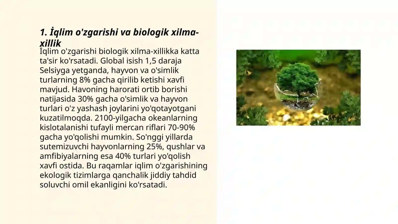 Ekologik faktorlar Nazariy muammoli topshiriqlar 3