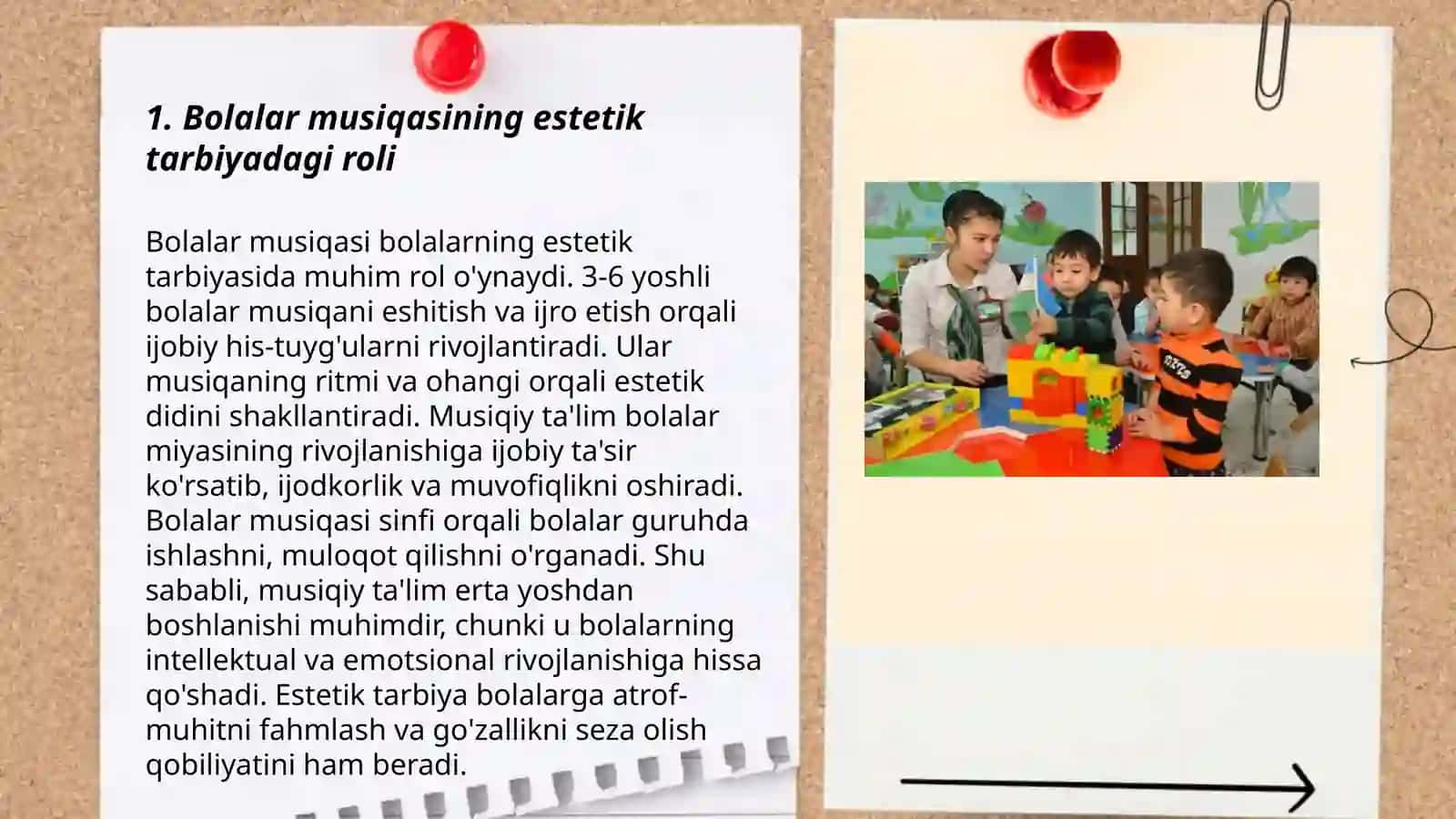 Bolalar musiqasining estetik tarbiyadagi roli 3