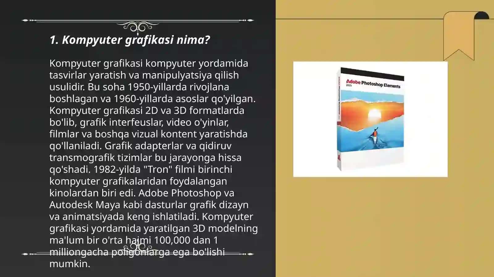 Kompyuter grafikasi va uningturlari 3