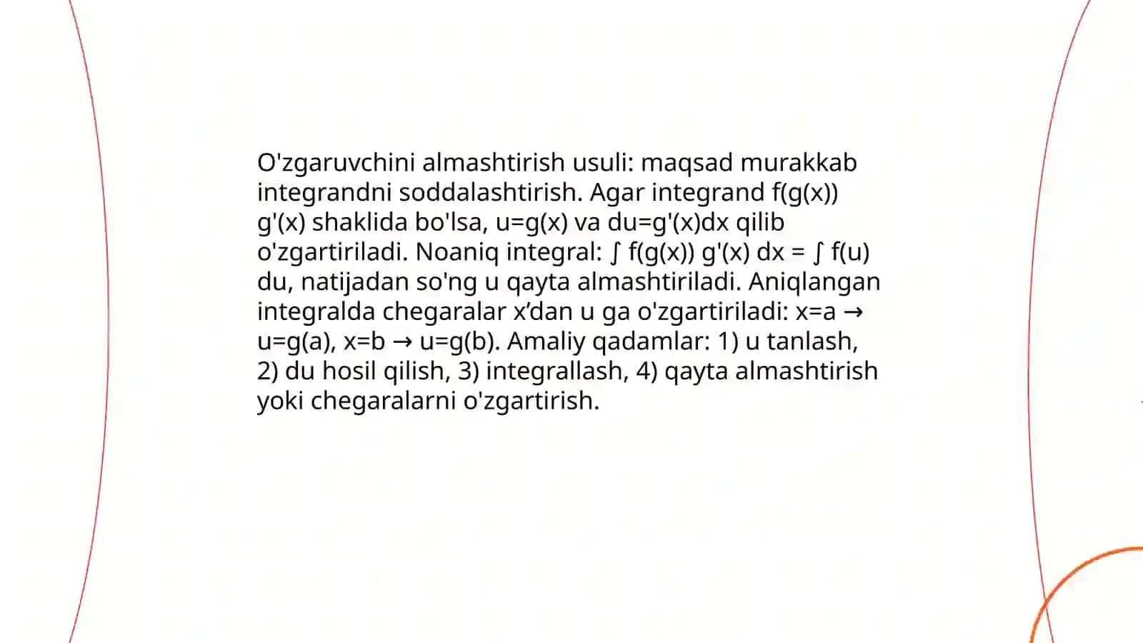 Integrallash usullari (matematika fanidan) 3