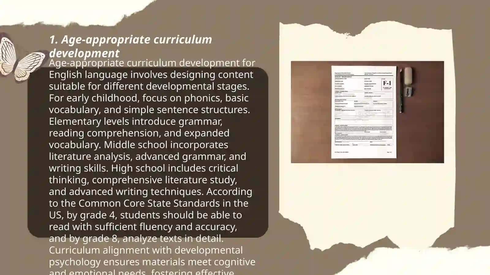 Educational materials in accordance with age characteristics 3