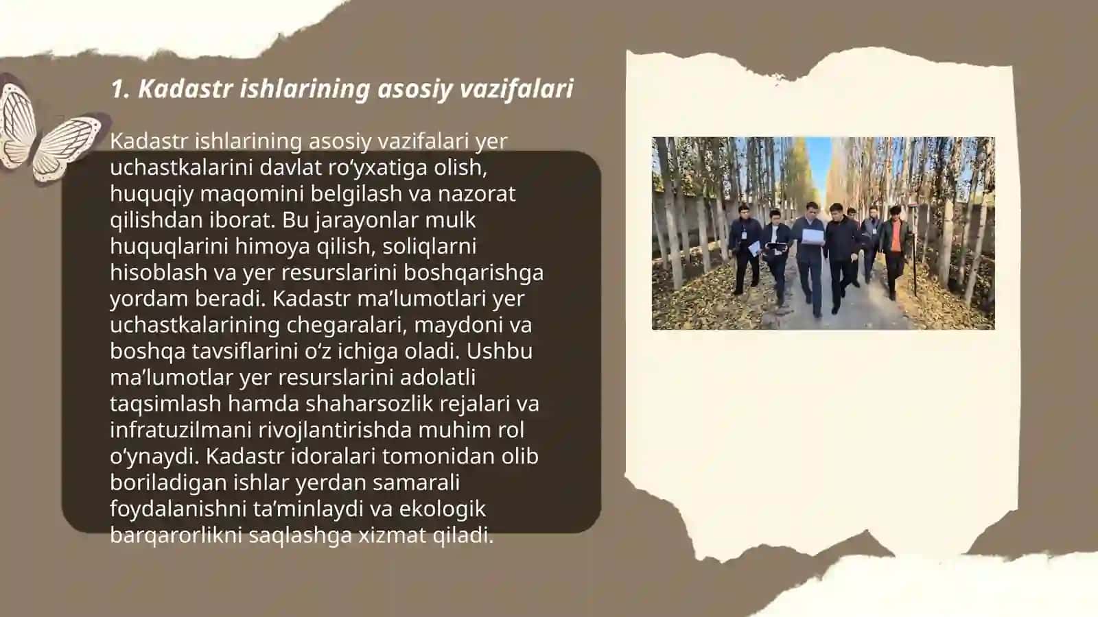 Kadastr ishlarining asosiy vazifalari 3