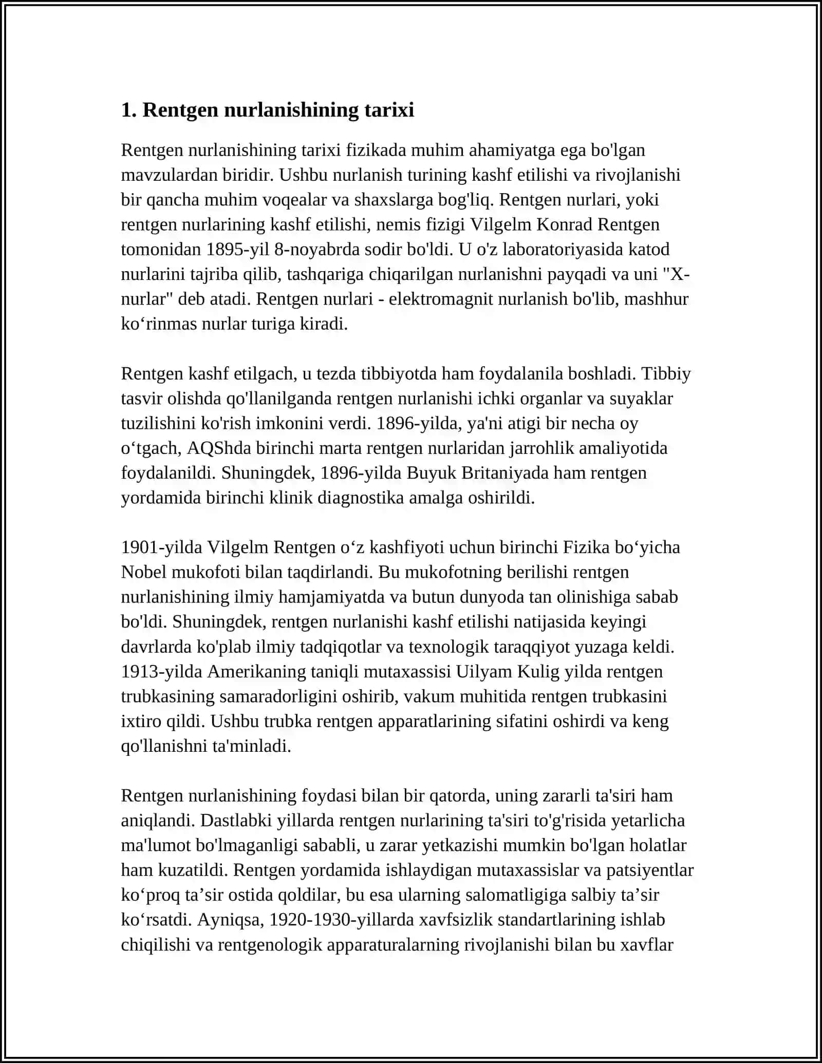 Rentgen nurlanishi 3