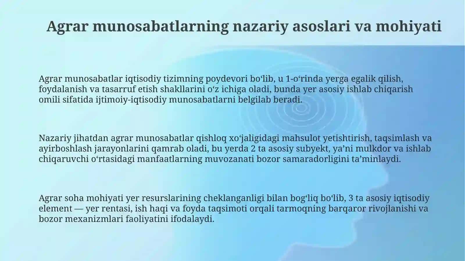 Agrar munosabatlar va ularning bozor tizimidagi xususiyatlari 3