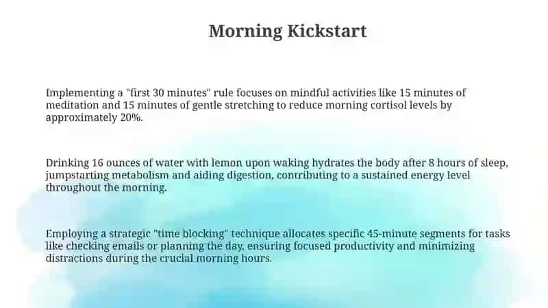 Morning Kickstart 3