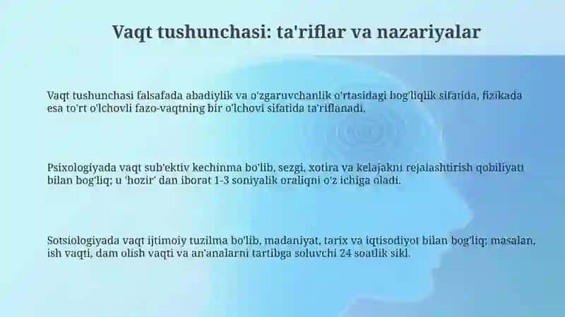 Vaqt haqida tushuncha. Har bir yosh guruh bolalarda vaqtni idrok qilishni oʻrgatish metodikasi 3