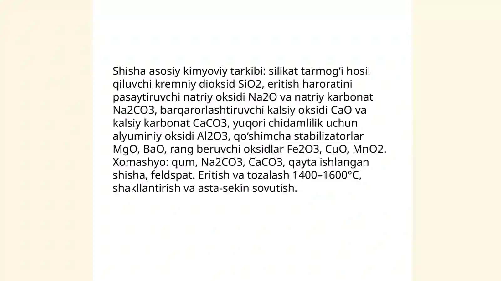 Kimyoda yangi yuksalish bosqichini belgilagan moddalar va materiallar 3