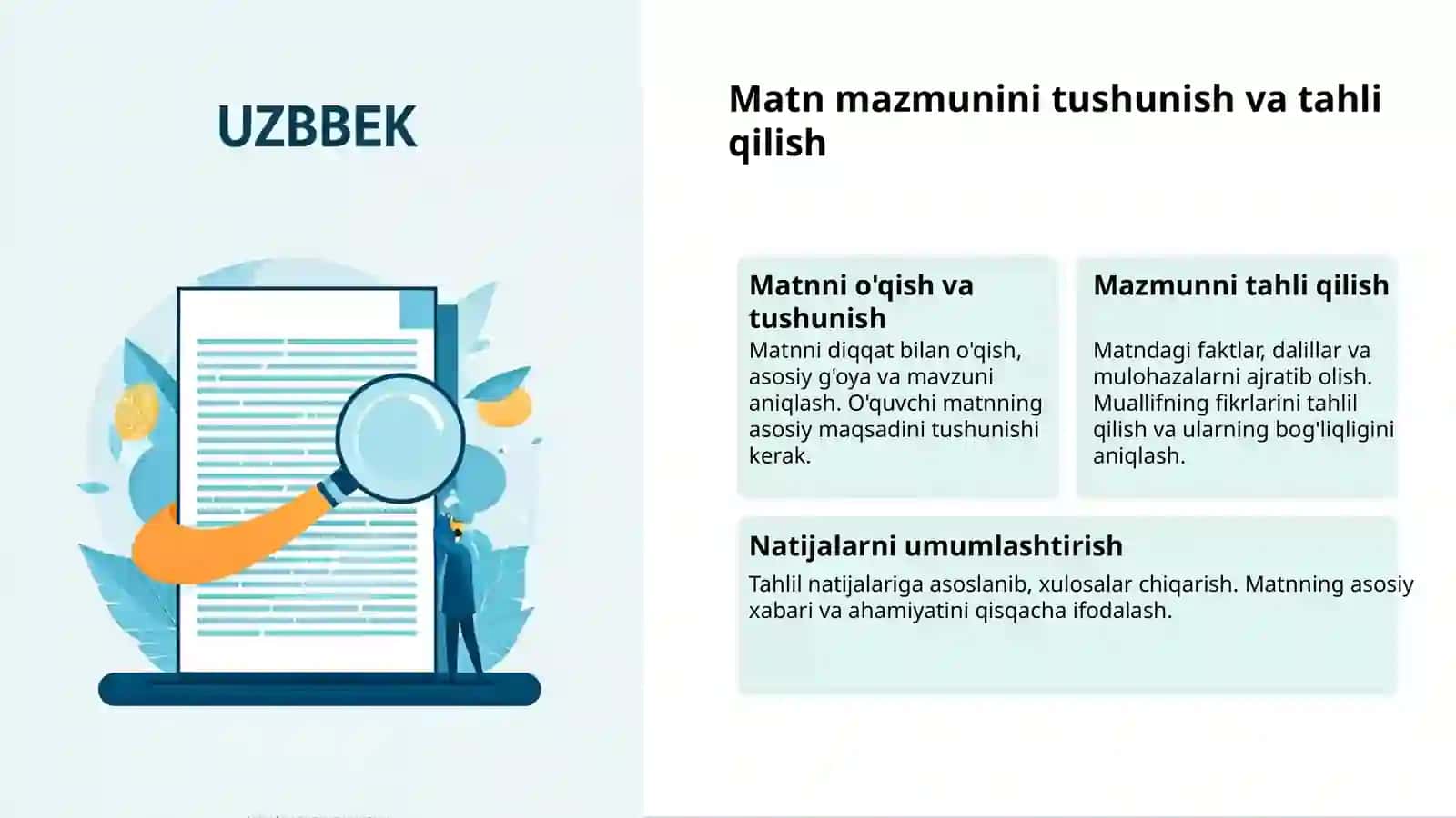 Matn darajasidagi lingvistik koʻnikmalarni rivojlantirish 3