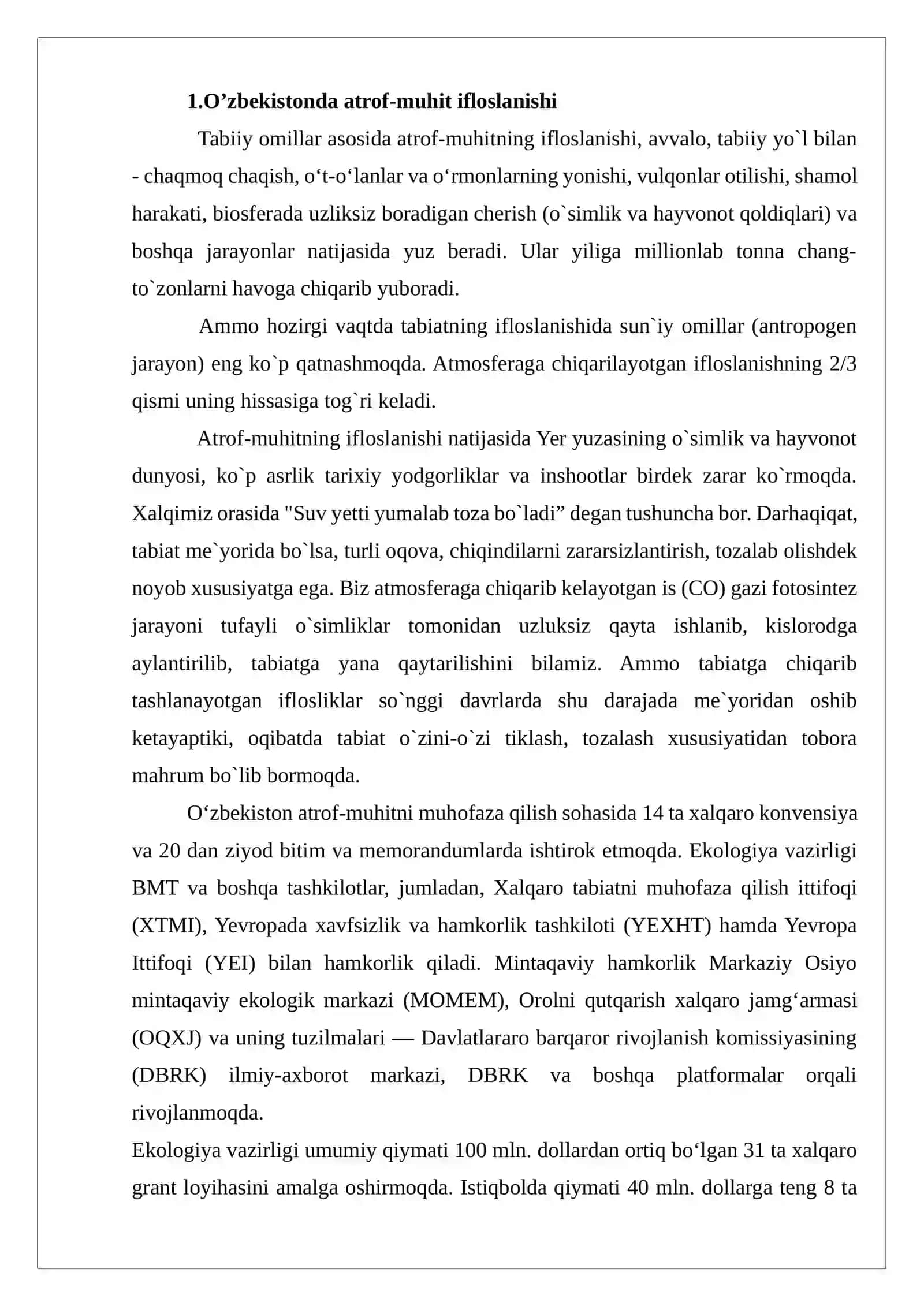 Atrof-muhit ifloslanishi va uning turlari 3