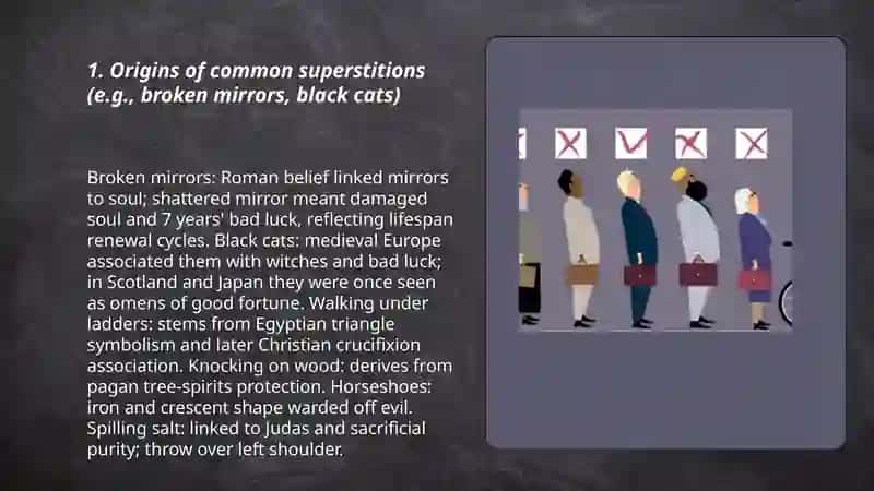 Stereotypes and superstitions 3