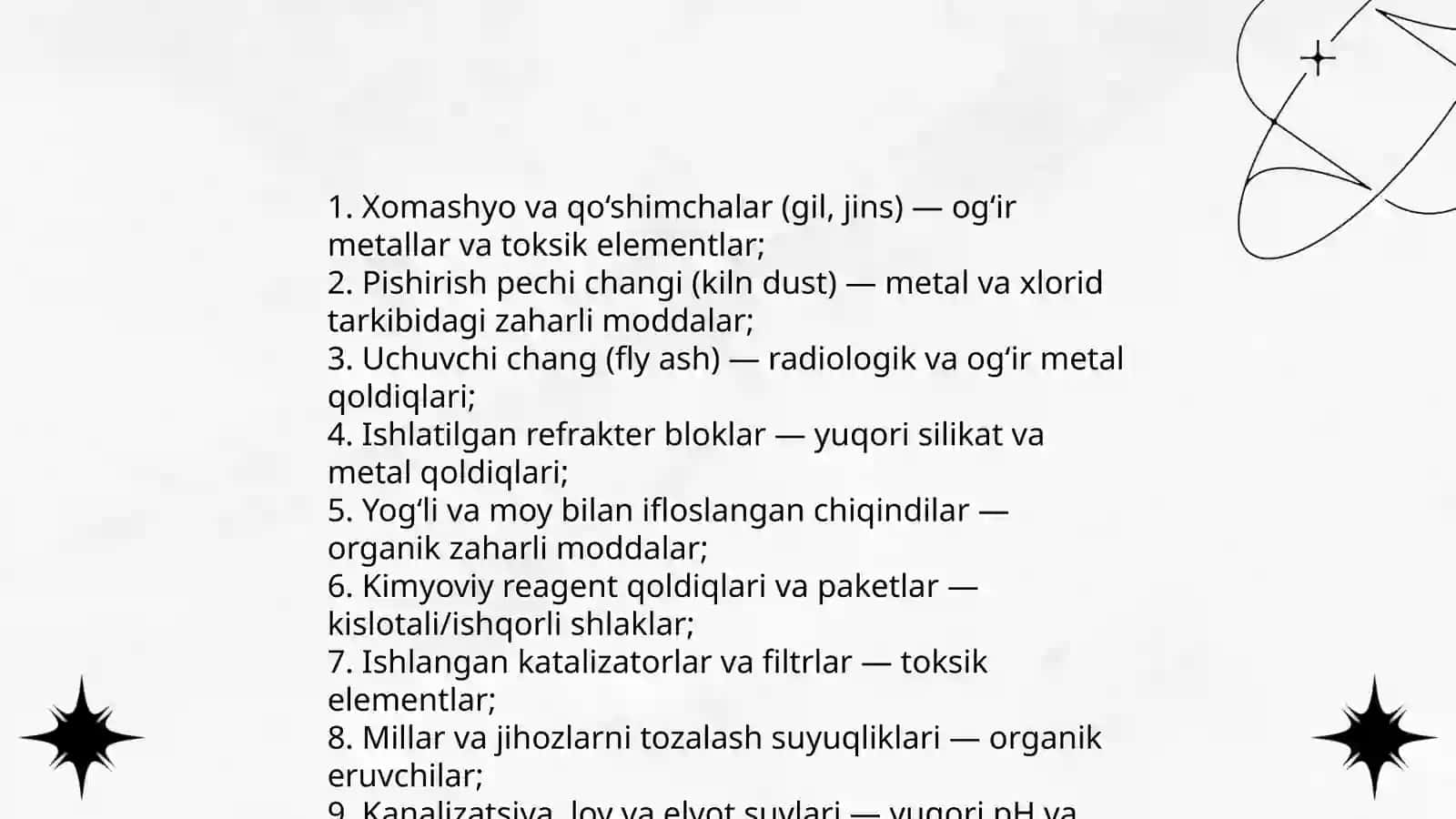 Sement ishlab chiqarishda zaharli chiqindilarni zararsizlantirish 3