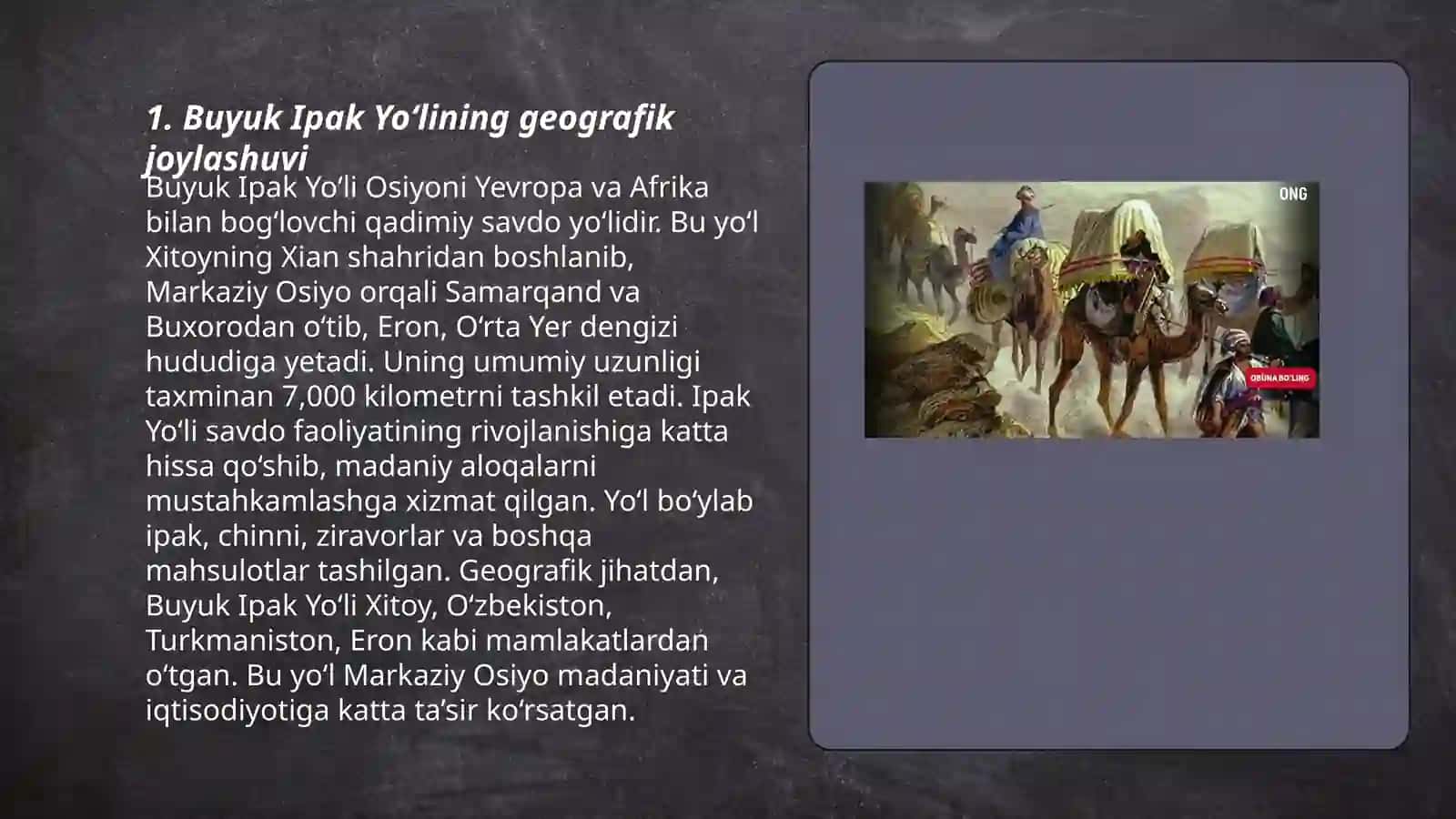 Buyuk Ipak yo‘lining shakllanish tarixi 3