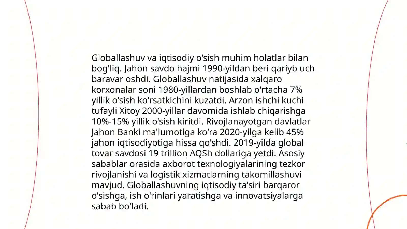 Globallashuvning Iqtisodiy va Ekologik Ta'siri 3