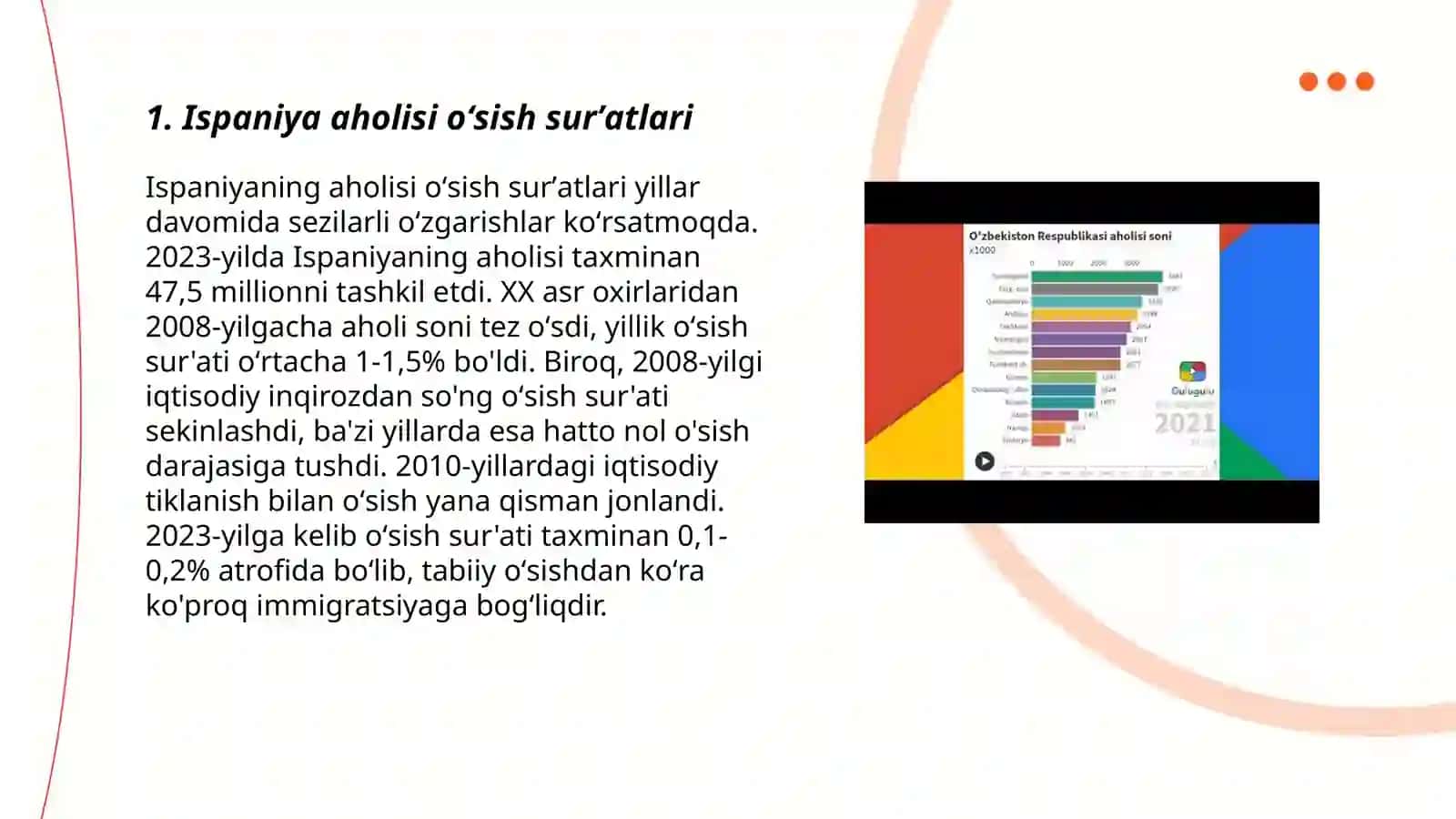 Ispaniya aholisi va mehnat bozori koʻrsatkichlar8 tahlili 3