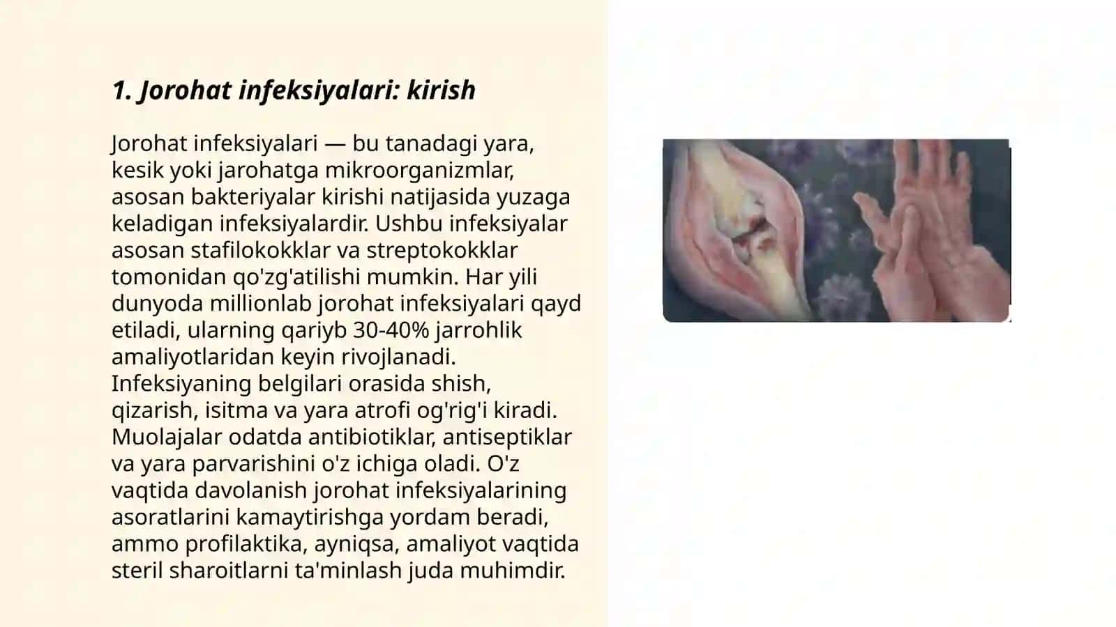 Jarohat infeksiyalari. Qoqshol. Etiologiyasi, patogenezi, klinikasi, labarator tekshiruvi 3