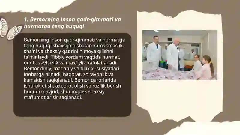 Bemor va tibbiy hodim huquqlari 3