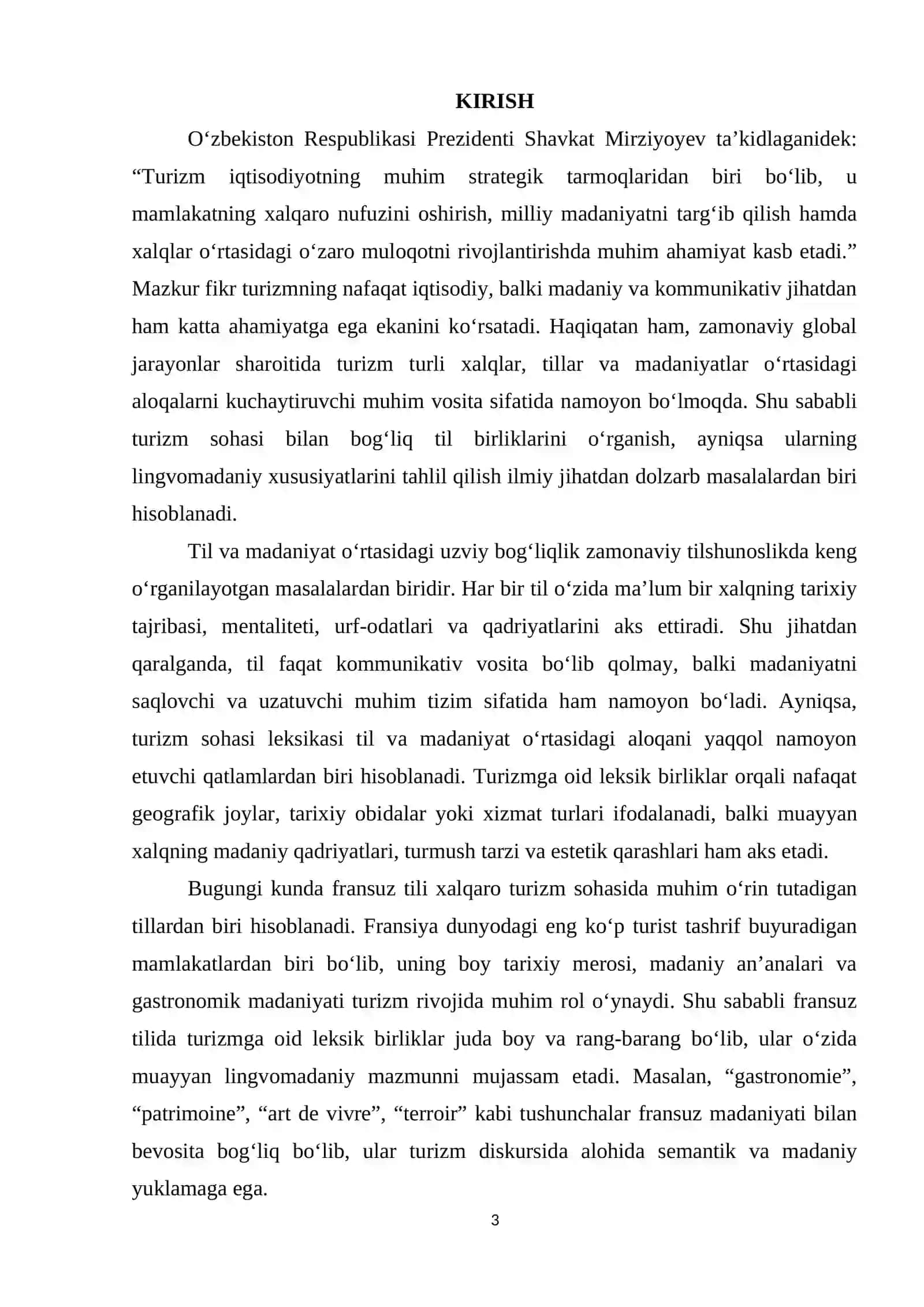 FRАNSUZ TILIDАGI TURIZMGА ОID LЕKSIK BIRLIKLАRNING LINGVОMАDАNIY ХUSUSIYАTLАRI 3