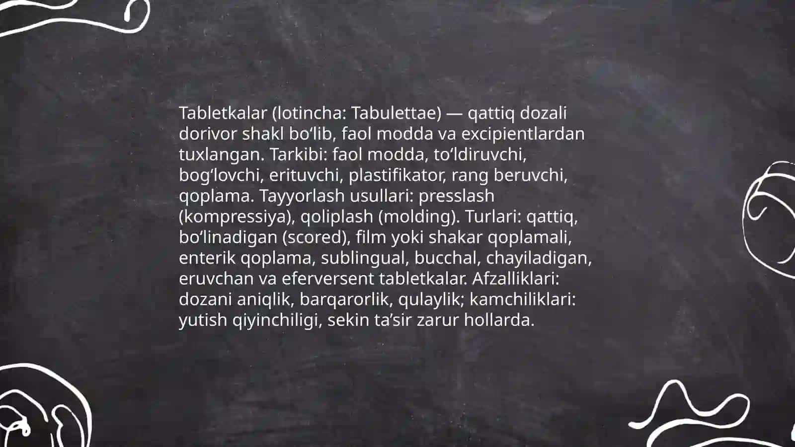 Farmakologiya sohasiga oid atamalar lotin tilida 3