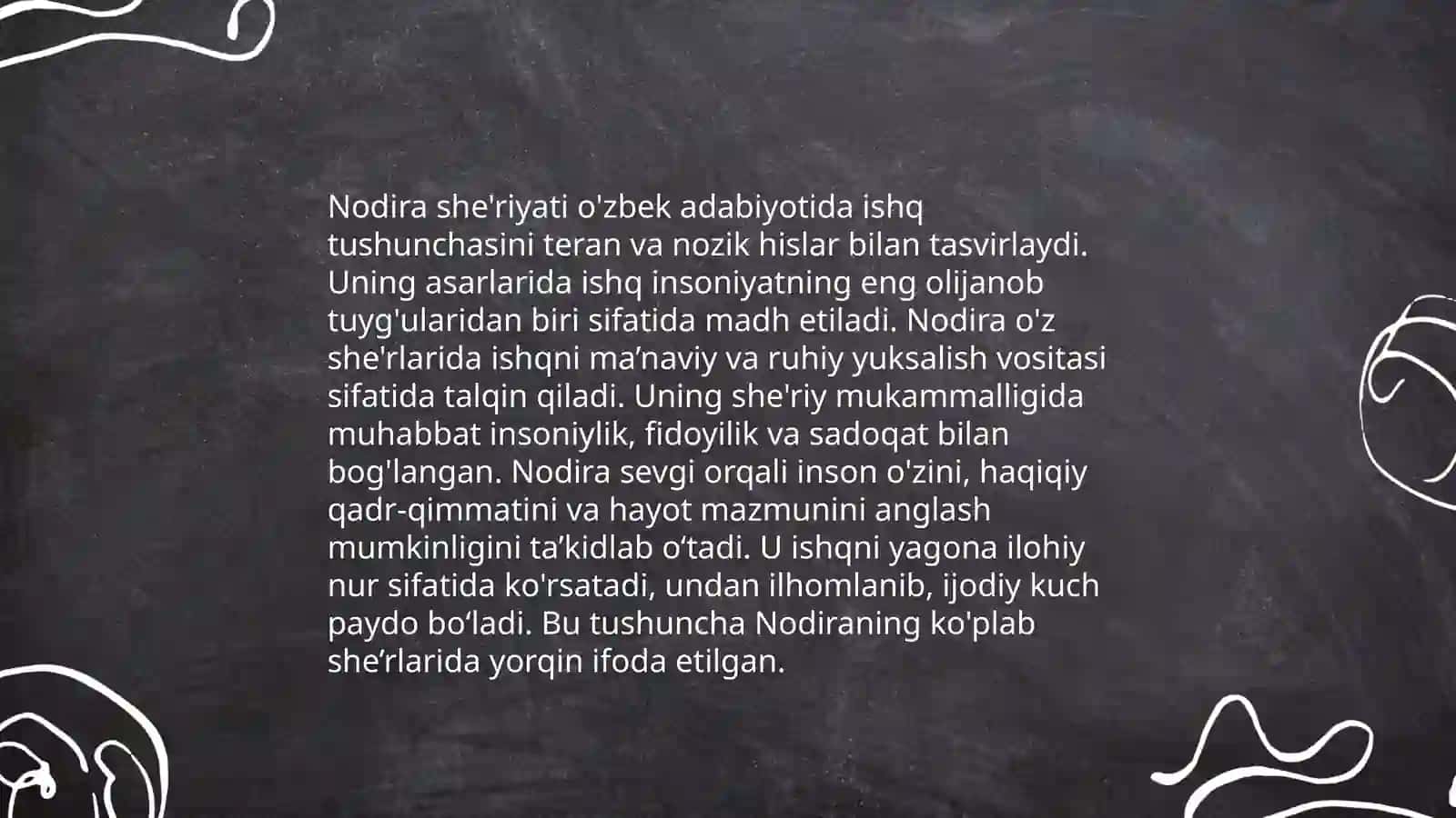 Nodira sheriyatida ishq talqini va ruhiyat tasviri 3