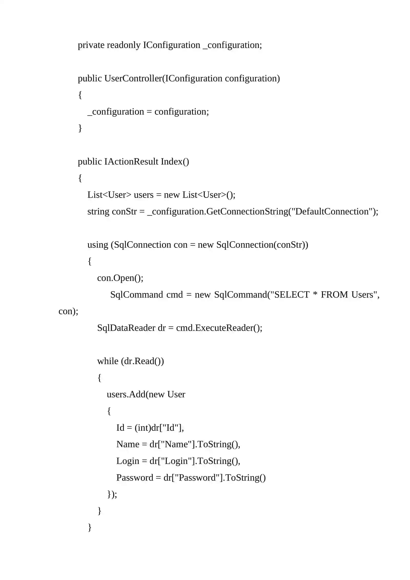 ASP.NET MVC — MA’LUMOTLAR BAZASINI O‘QISH (READ) 3