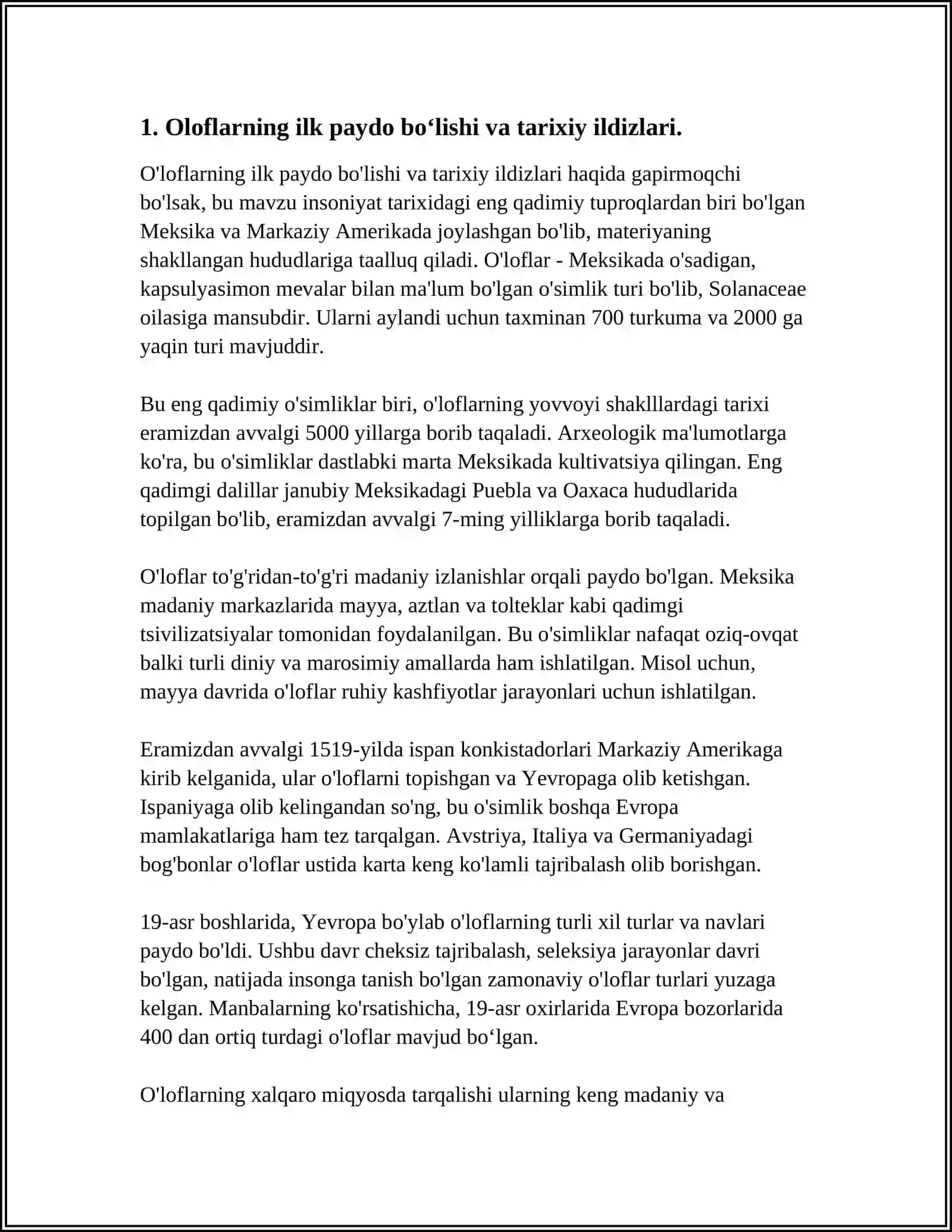 OLOFNING PAYDO BO‘LISHI VA RIVOJLANISH TARIXI, TIZIMI TUZILISHI VA TARKIBI, OLOFNING VAKILLIK DOIRASI 3