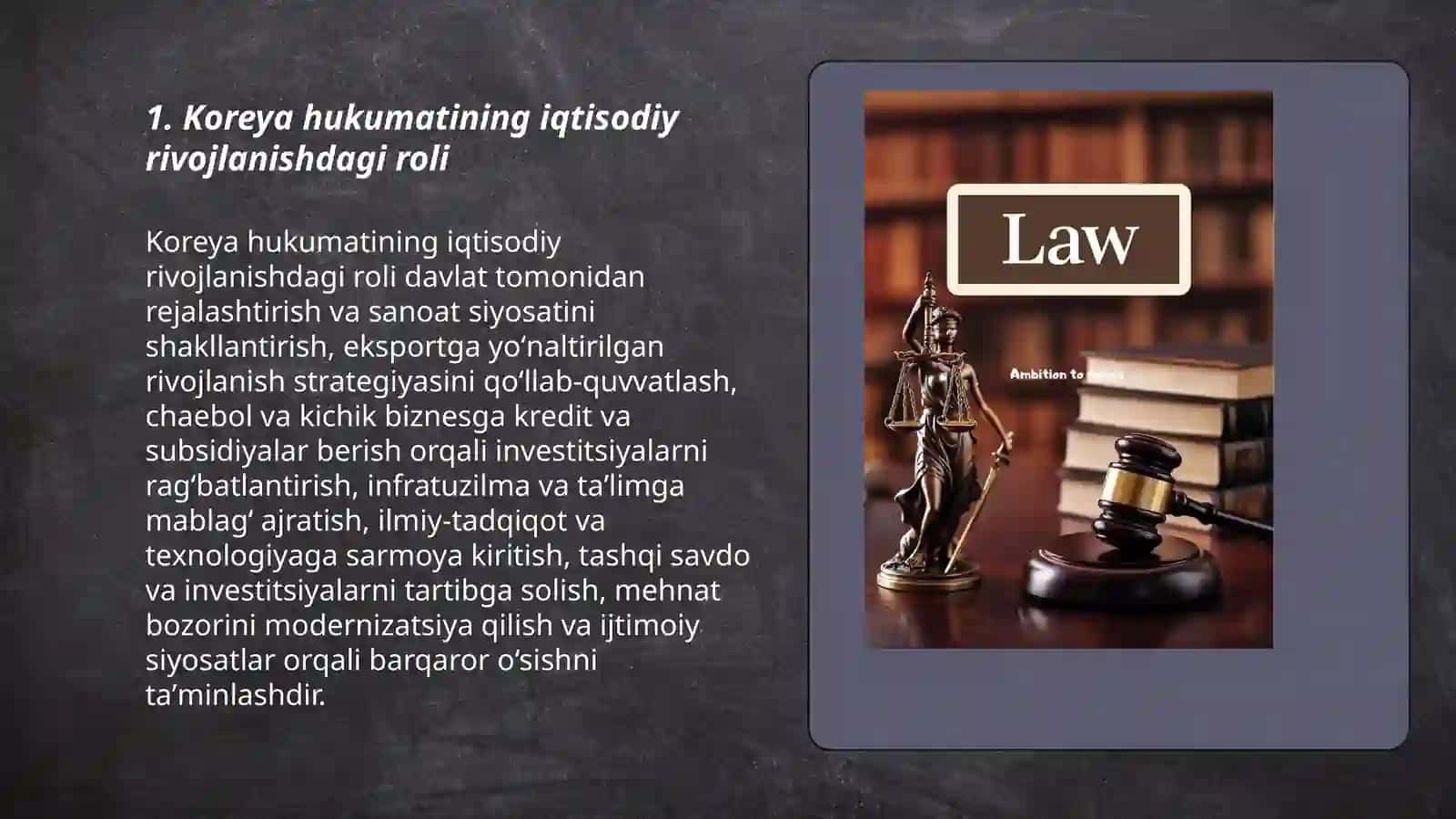 Koreya hukumatining roli 3
