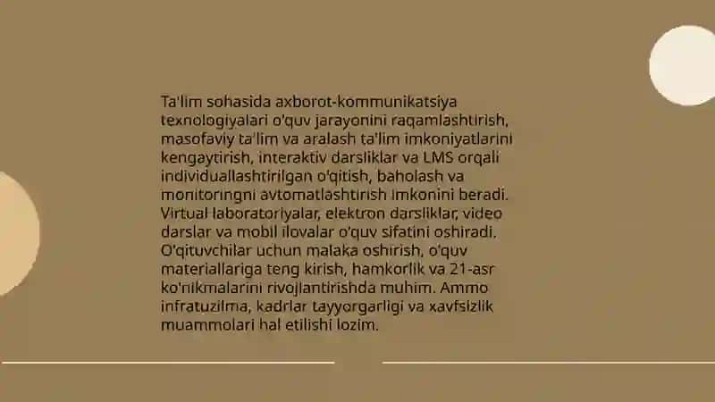 Ta'lim sohasida axborot-kommunikatsiya texnologiyalari 3