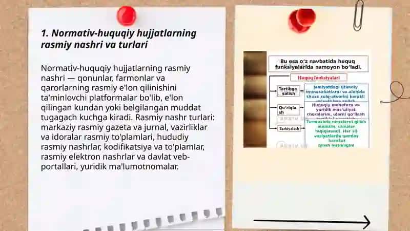 Normativ-huquqiy hujjatlarning rasmiy nashri va turlari 3